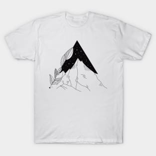 Mountains Over Space T-Shirt